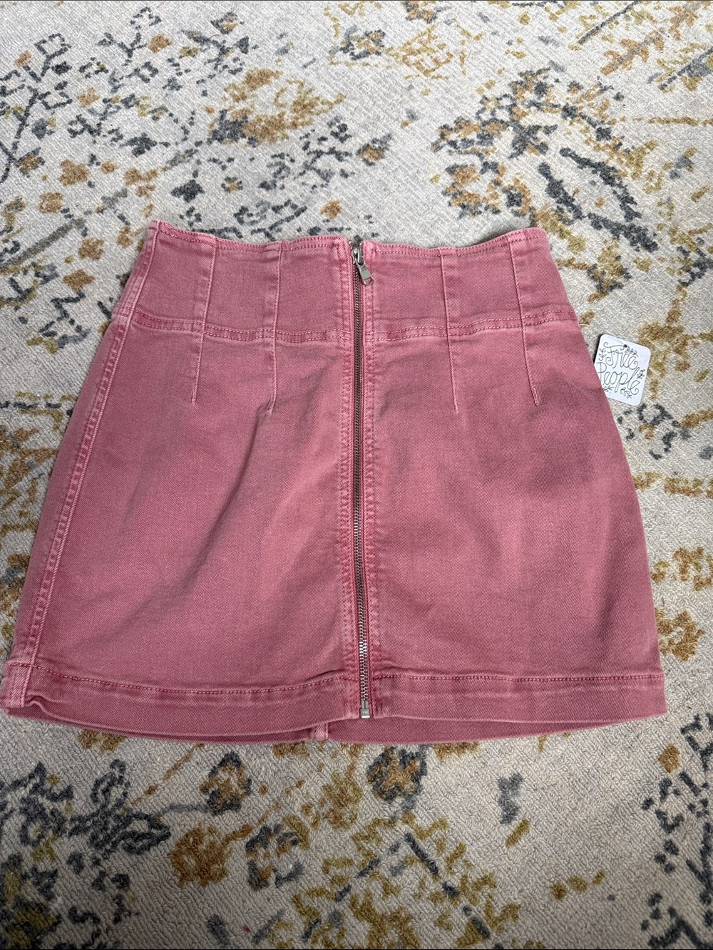 Free People We The Free Virgo Denim Skirt, Rose Pink | Sz 30